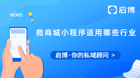 啟博微商城小程序開發(fā)有什么優(yōu)勢(shì)?適用于哪些行業(yè)?